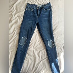 Free People Classic Blue Denim Jeans